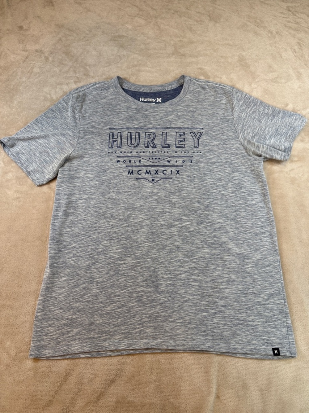 Hurley Gray Heather Tee-Nike Dri-Fit